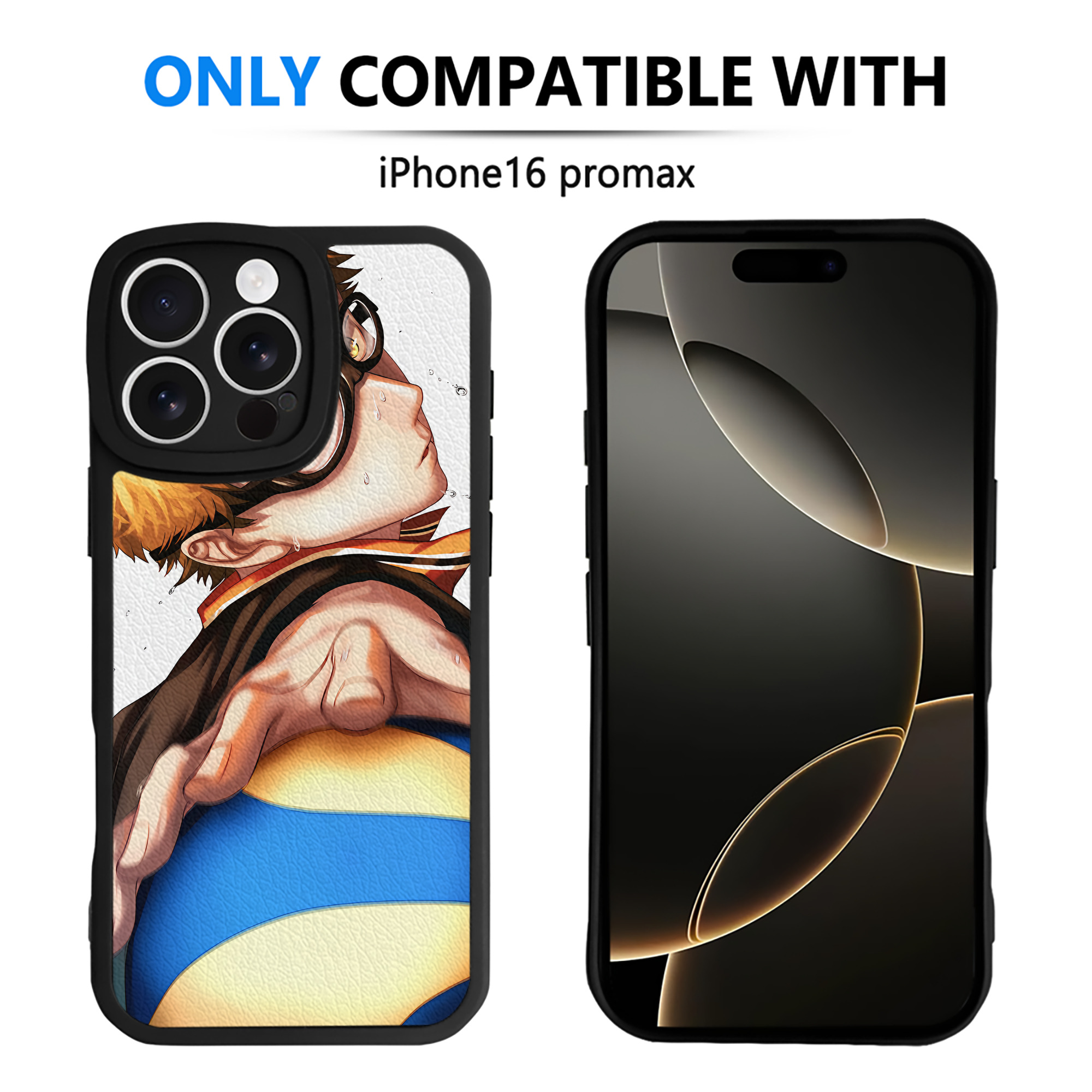 （画像用） ハイキュー!! Haikyu!! 【iPhone 16シリーズ対応】シリコンスマホケース（レザー調） 材質：シリコン